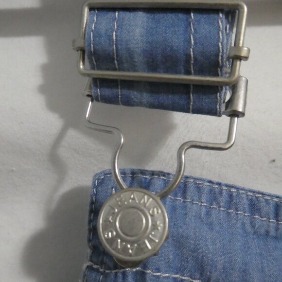 BELINDA | large | Lightweight Faded Blue Denim Overalls With Pockets | NWT - Picture 5 of 16